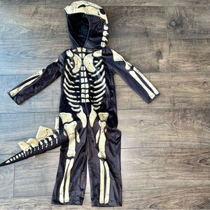 Stegosaurus Fossil Toddler Dinosaur Hooded Costume with Tail - Size: 3T / 4T